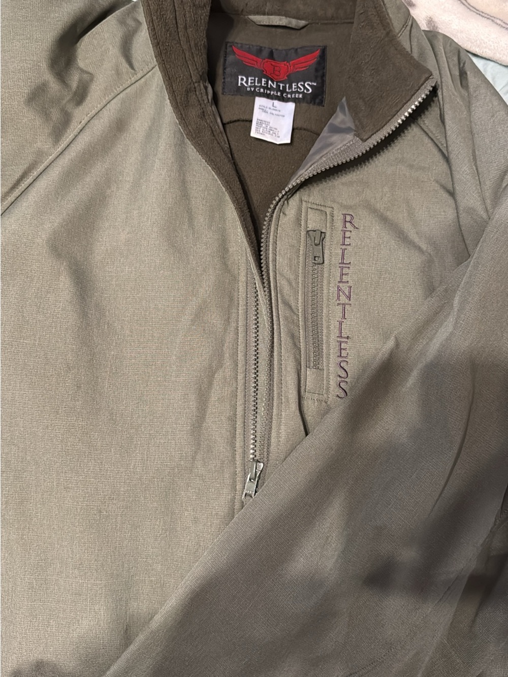 Olive Green Performance Softshell Jacket